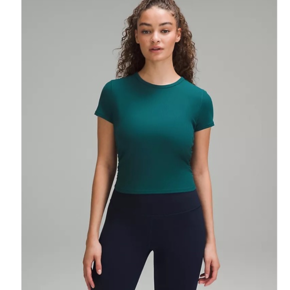 All It Takes Ribbed Nulu T-Shirt ColourStorm Teal size 12 - Picture 1 of 9